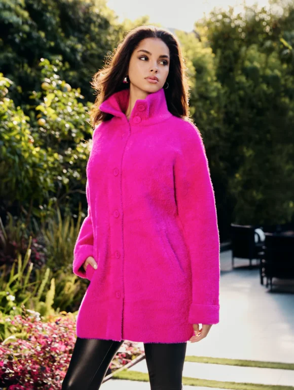 Frank Lyman 243507U Fuchsia Knit Jacket
