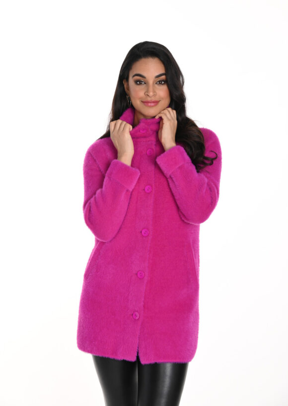 Frank Lyman 243507U Fuchsia Knit Jacket