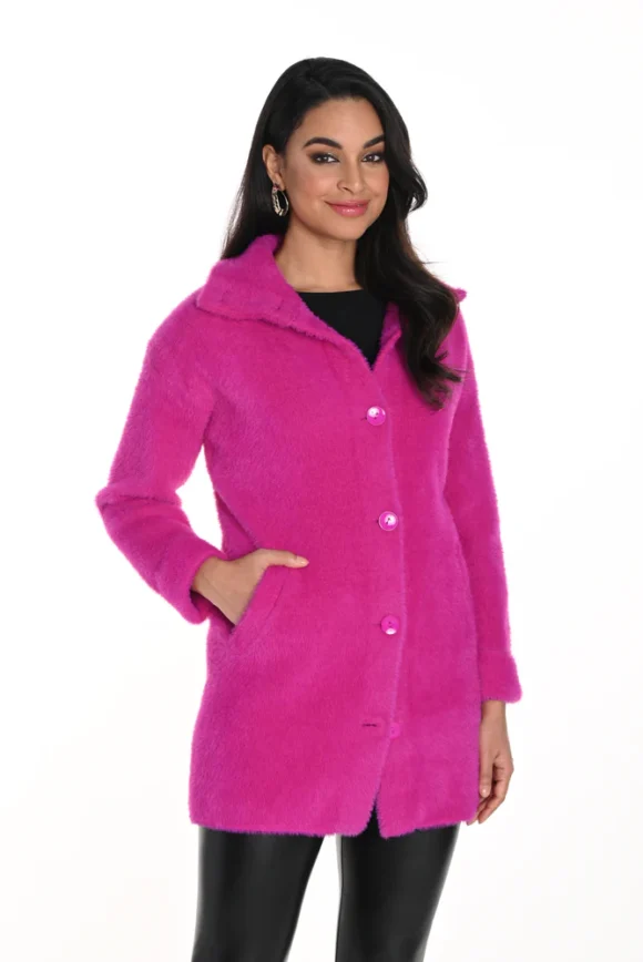Frank Lyman 243507U Fuchsia Knit Jacket