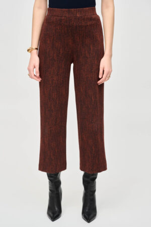 Joseph Ribkoff 243302 Jacquard Knit Culotte Trousers