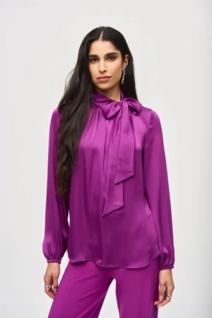 Joseph Ribkoff 243022 Empress With Bow Neckline Top