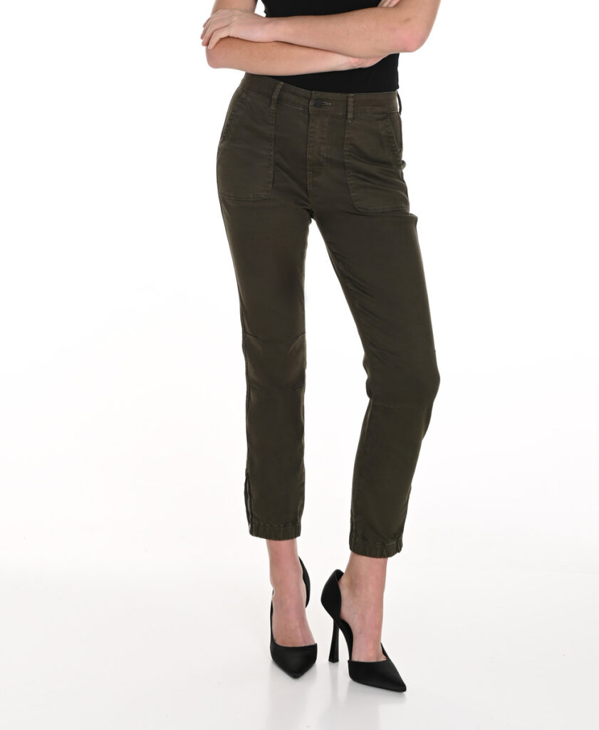 Frank Lyman 243534U Khaki Cropped Cargo Trousers