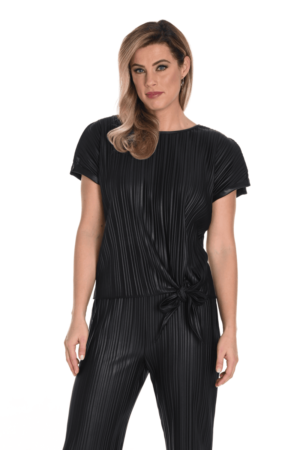 Frank Lyman 243610 Black Tie Detail Top