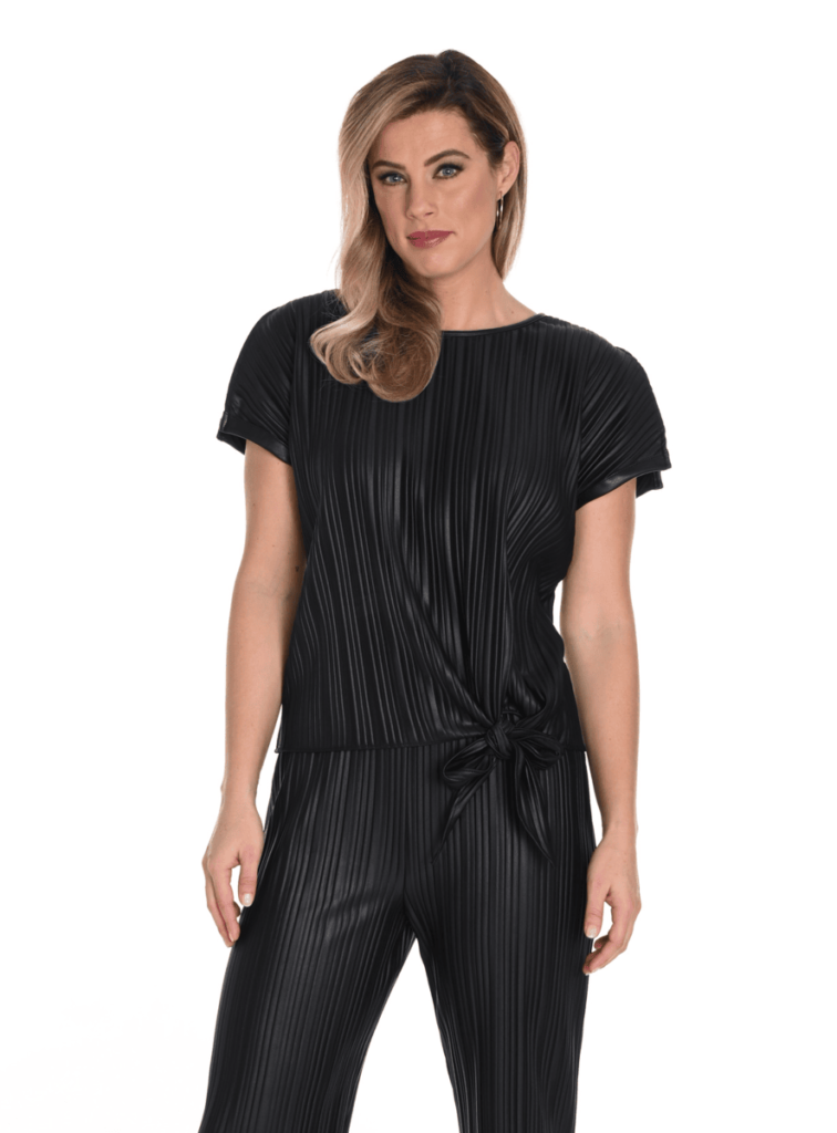 Frank Lyman 243610 Black Tie Detail Top