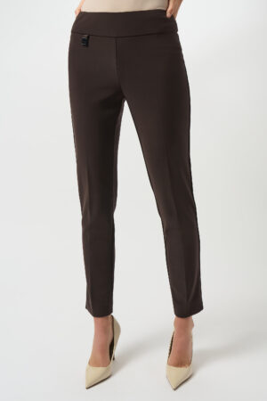 Joseph Ribkoff 144092 Mocha Classic Tailored Slim Trousers