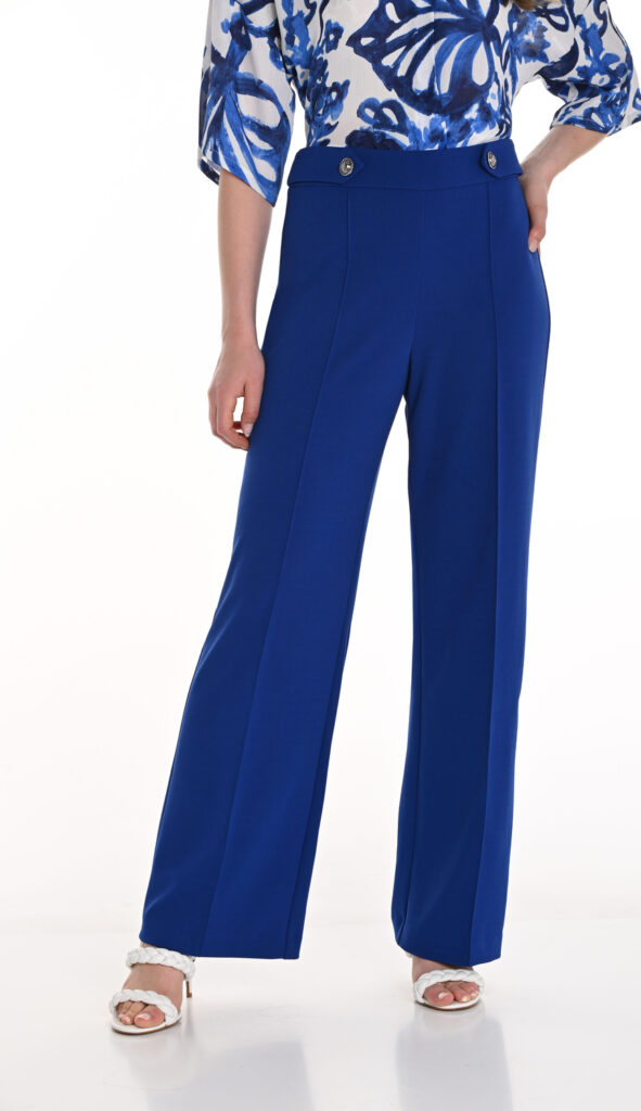 Frank Lyman 256115 Royal Blue Button Detail Trousers
