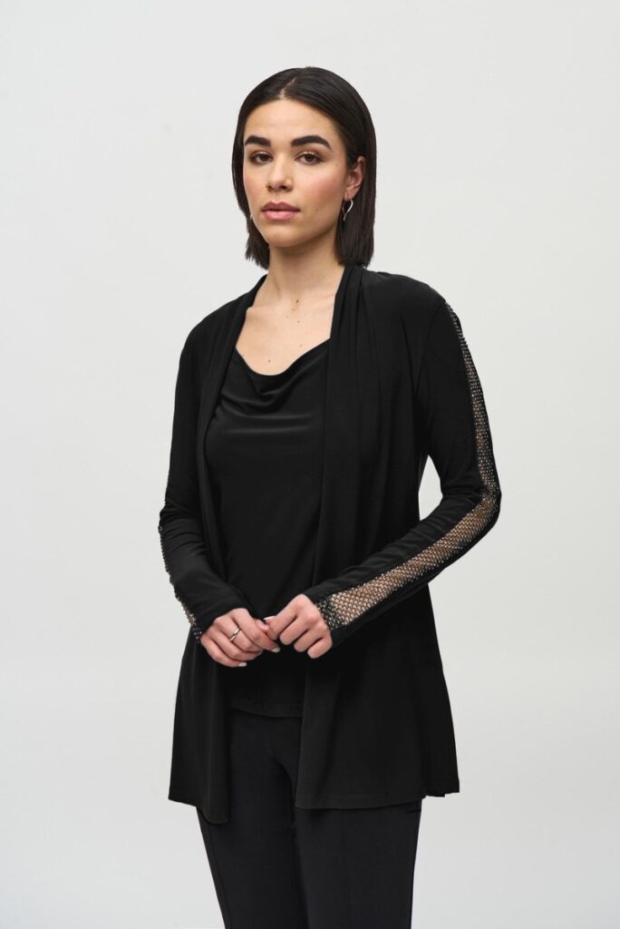 Joseph Ribkoff 244170 Silky Knit Rhinestone Detail Twinset