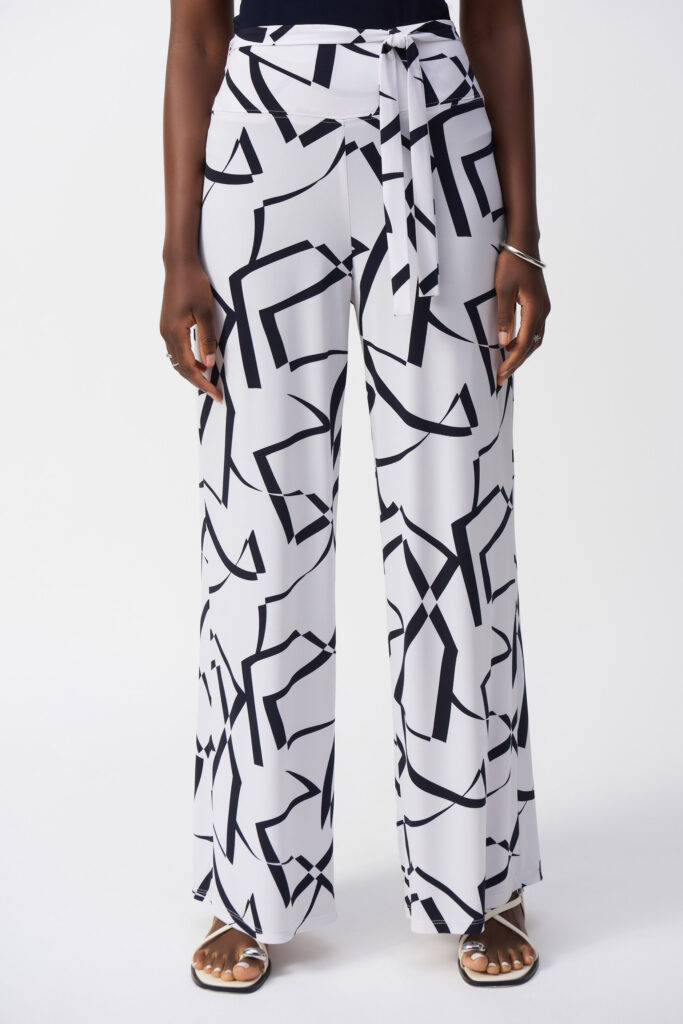 Joseph Ribkoff 251216 Vanilla/Midnight Blue Trousers