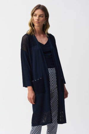 Joseph Ribkoff 251926 Cover-Up With Pointelle Detail