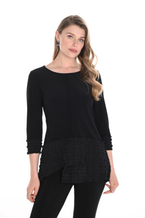Frank Lyman 256835U Black 3/4 Sleeve Top