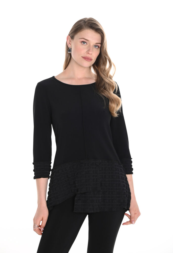 Frank Lyman 256835U Black 3/4 Sleeve Top