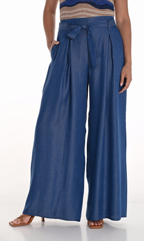 Frank Lyman 251237 Blue Wide Leg Trousers
