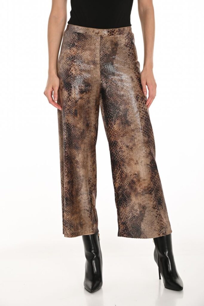 Frank Lyman 253428 Brown/Black Sequined Trousers