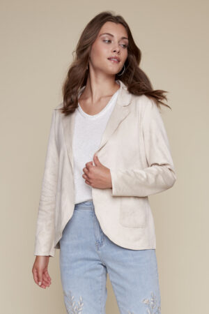 Coco Y Club 3018 Sand Long Sleeve Open Jacket