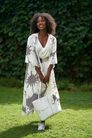 Tara Vao 6053 LILAC Cream/Taupe Floral Cover-Up