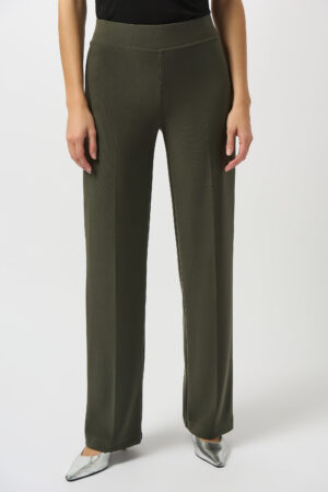 Joseph Ribkoff 153088 Avocado Classic Wide Leg Trousers
