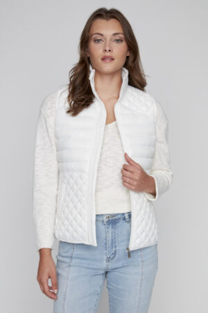 Coco Y Club 3011 Off-White Quilted Gilet