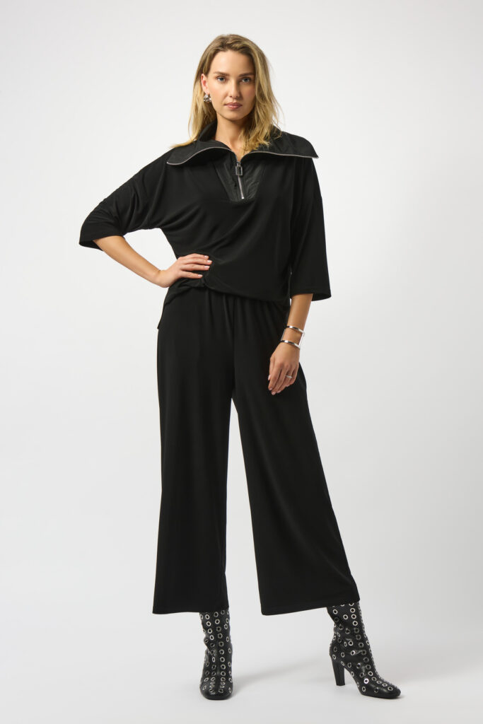 Joseph Ribkoff 253081 Silky Knit & Memory Culotte Jumpsuit
