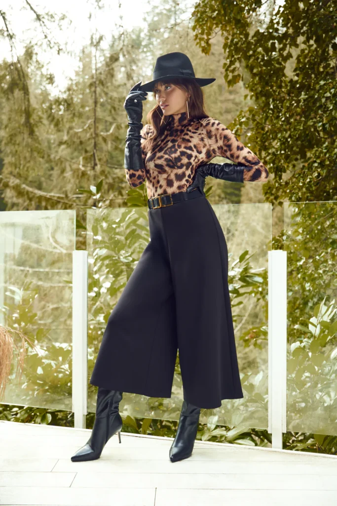 Frank Lyman 253206 Black Belted Trousers