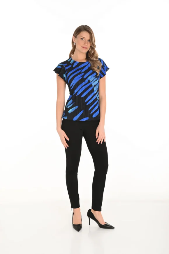 Frank Lyman 253739 Black Diamante Detail Trousers