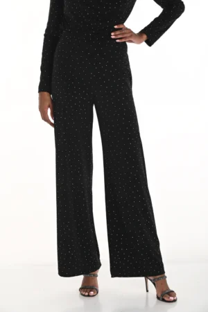 Frank Lyman 259335 Black Diamante Detail Trousers
