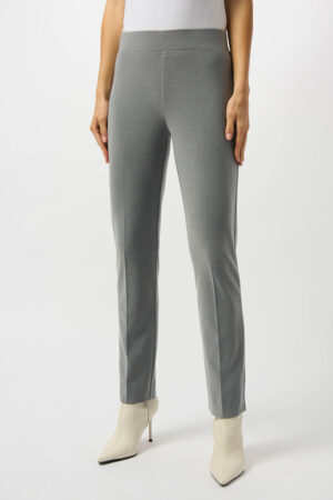 Joseph Ribkoff 253295 Grey Melange Straight Leg Trousers