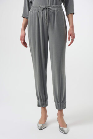 Joseph Ribkoff 254079 Grey Melange Pull-On Jogger Trousers