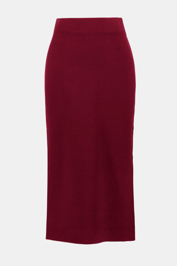 Joseph Ribkoff 243967 Merlot Sweater Knit Midi Skirt