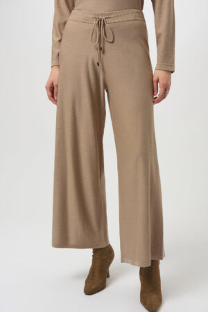 Joseph Ribkoff 244922 Fawn Sequin Knit Culotte Trousers