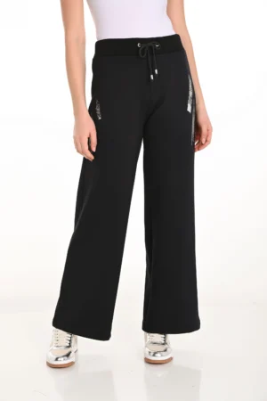 Frank Lyman 253775 Black Wide Leg Embellished Trousers