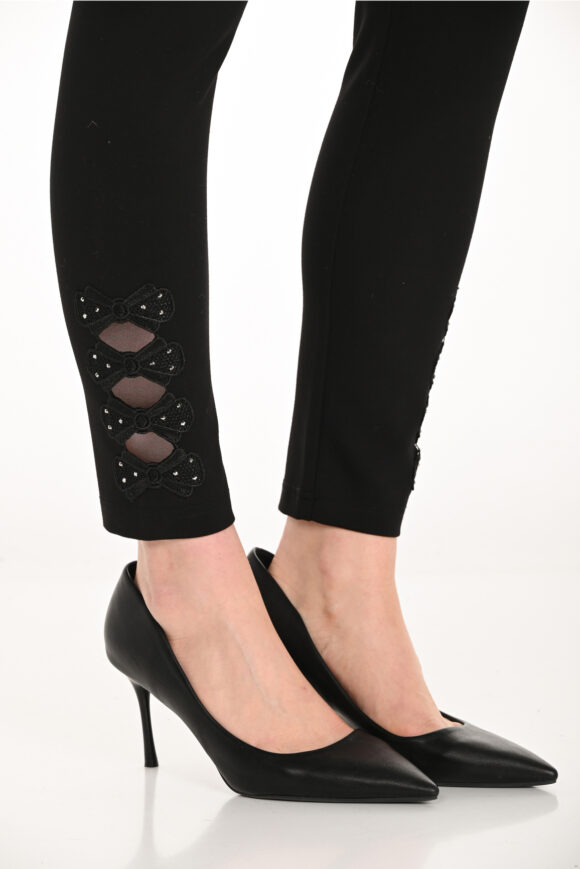 Frank Lyman 253810 Black Bow Detail Trousers