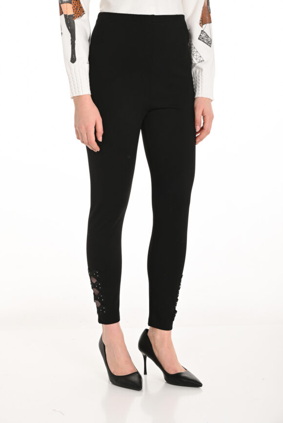 Frank Lyman 253810 Black Bow Detail Trousers