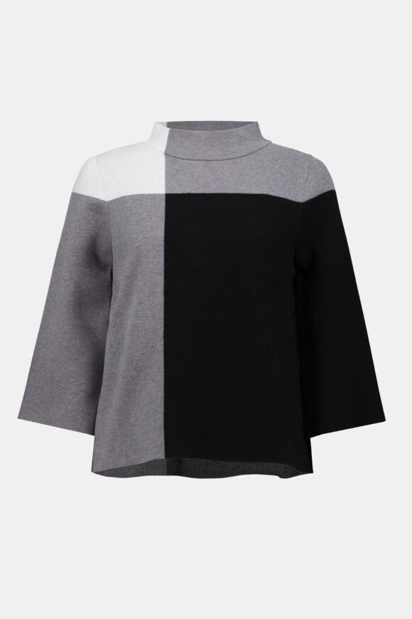 Joseph Ribkoff 253907 Jacquard Sweater Colour Block Pullover