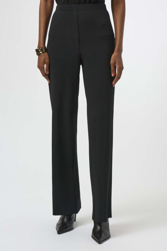 Joseph Ribkoff 254006 Pleated Scuba Crepe Wide-Leg Trousers