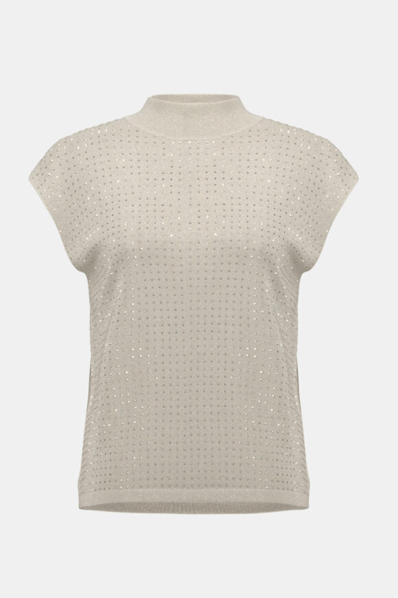 Joseph Ribkoff 254935 Rhinestones Detail Knit Top