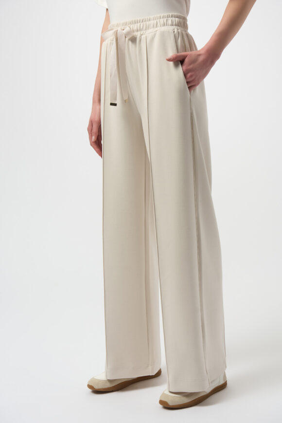 Joseph Ribkoff 254960 Scuba Jersey Wide Leg Pull-On Trousers