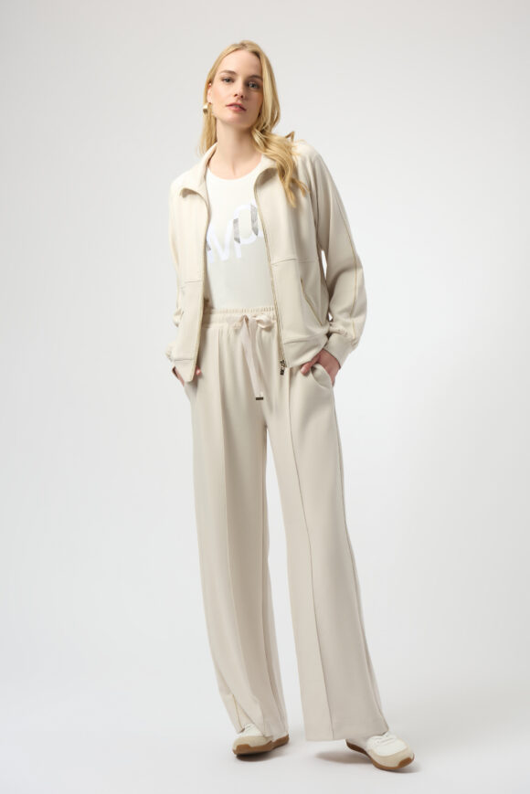 Joseph Ribkoff 254959 Birch Scuba Jersey Funnel Neck Jacket