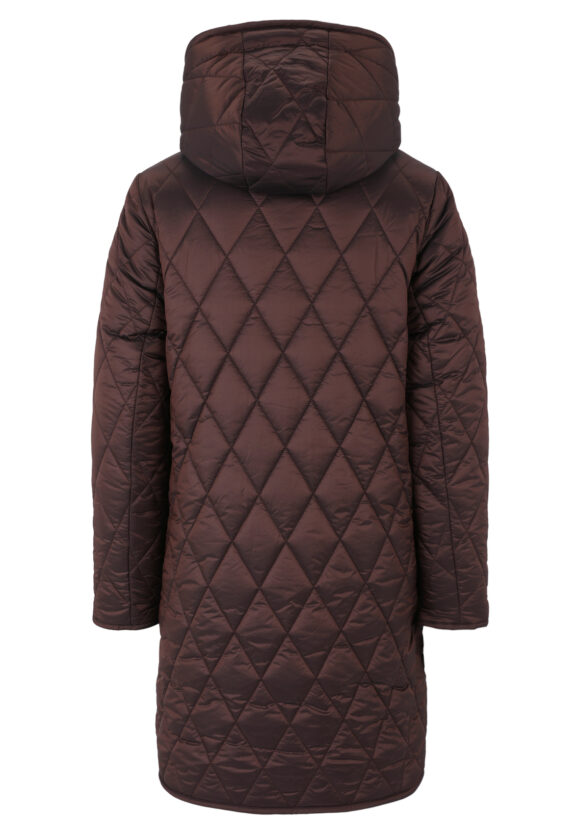 Betty Barclay Dark Brown Reversible Hooded Coat