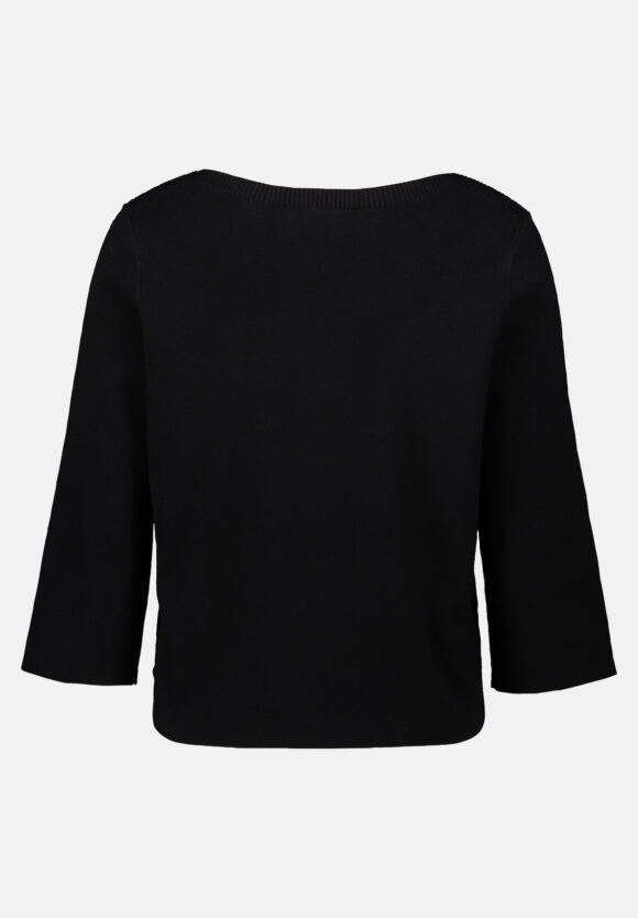 Betty Barclay Black Button Detail Knit Top