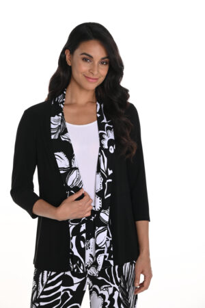 Frank Lyman 256315 Black/White Print Cover-Up