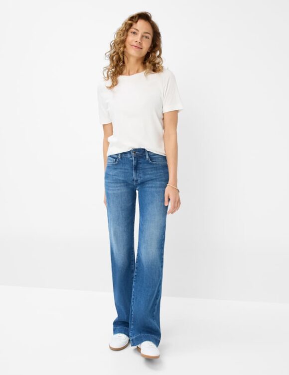 Brax Maine Denim Blue Wide Leg Super Stretchy Jeans