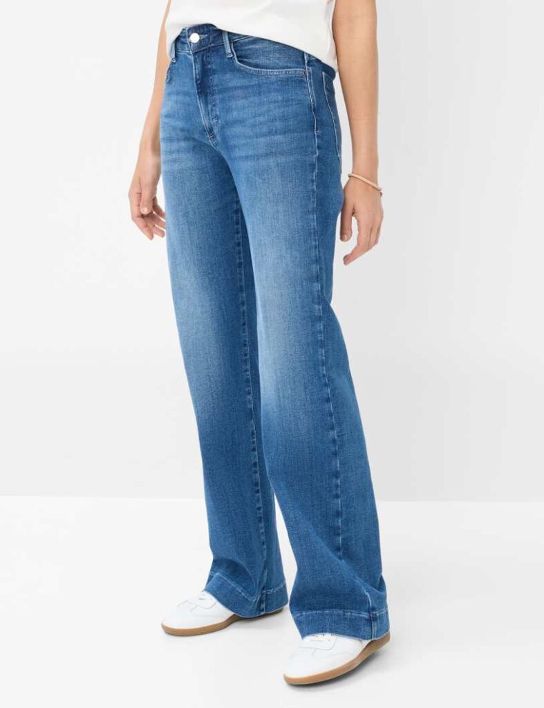 Brax Maine Denim Blue Wide Leg Super Stretchy Jeans