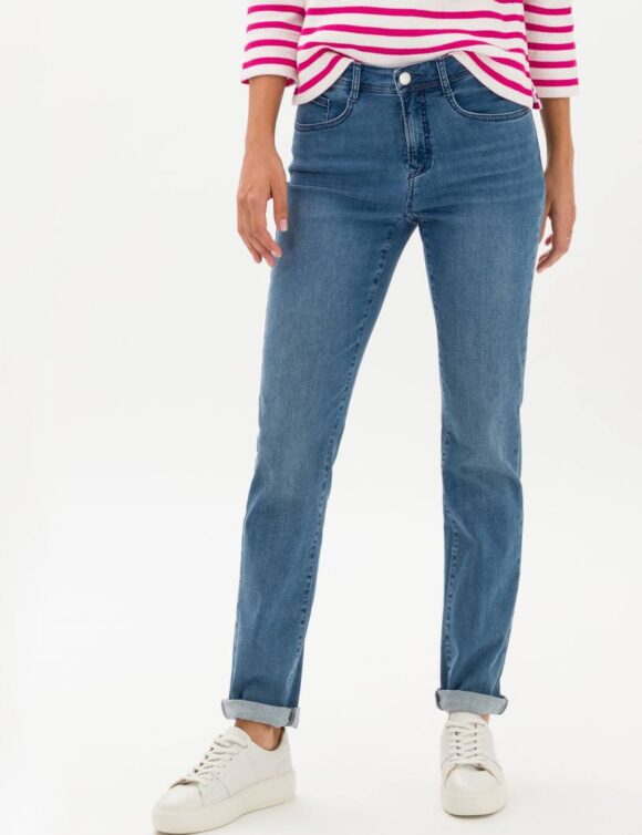 Brax Mary Denim Blue Regular Fit Stretchy Jeans