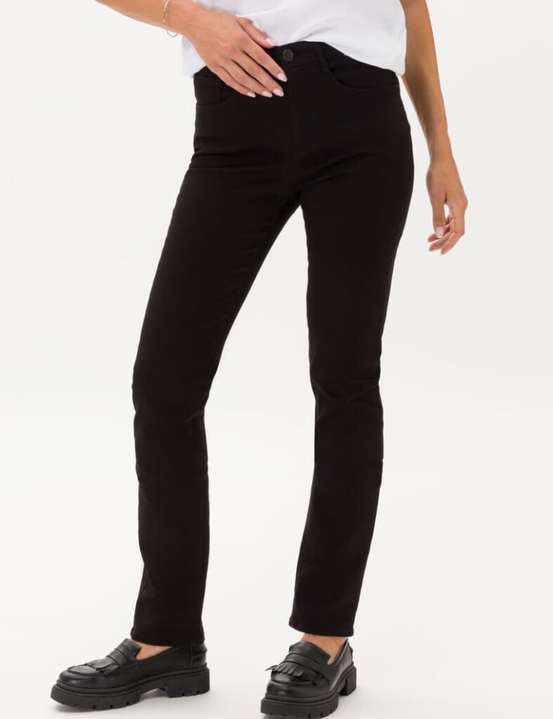 Brax Mary Black  Regular Fit Stretchy Jeans