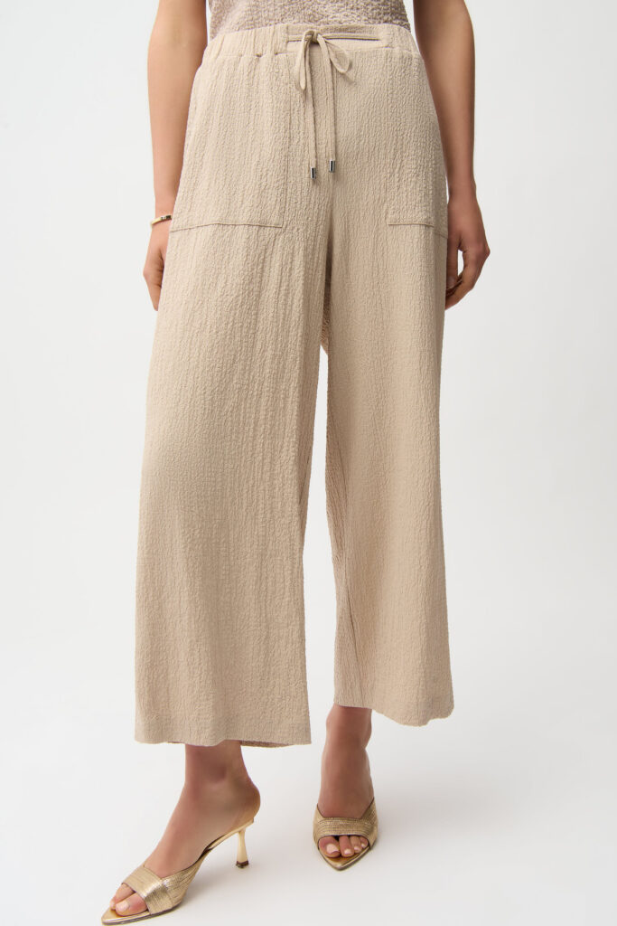 Joseph Ribkoff 261197 Seersucker With Front Pockets Trousers