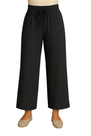 Orly 261286 Black Wide Leg Pull-On Trousers