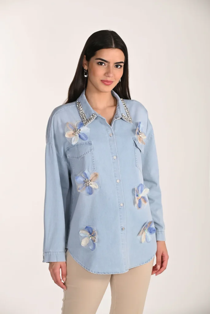 Frank Lyman 266582 Floral Long Sleeve Casual Shirt