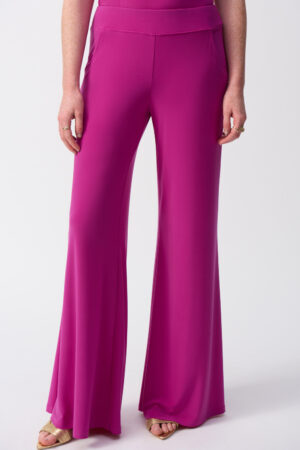 Joseph Ribkoff 161096 Purple Orchid Wide Leg Trousers