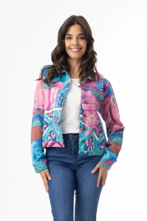 Orientique 23101M Multi Print Marakesh Ponte Jacket