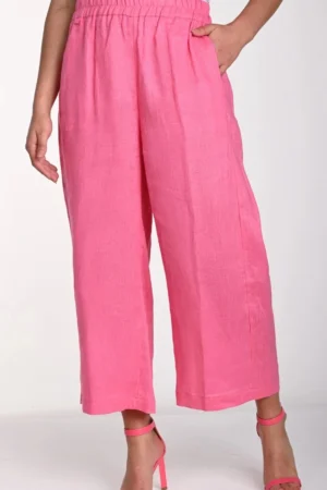 Frank Lyman 241359U Fuchsia Linen Mix Trousers